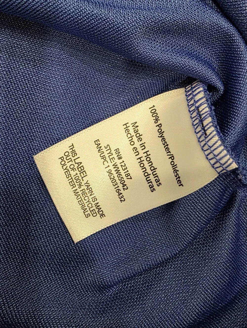 Wrangler T-Shirt Men's Small Blue Workwear Short Sleeve With Pocket Crew Neck - Picture 8 of 9